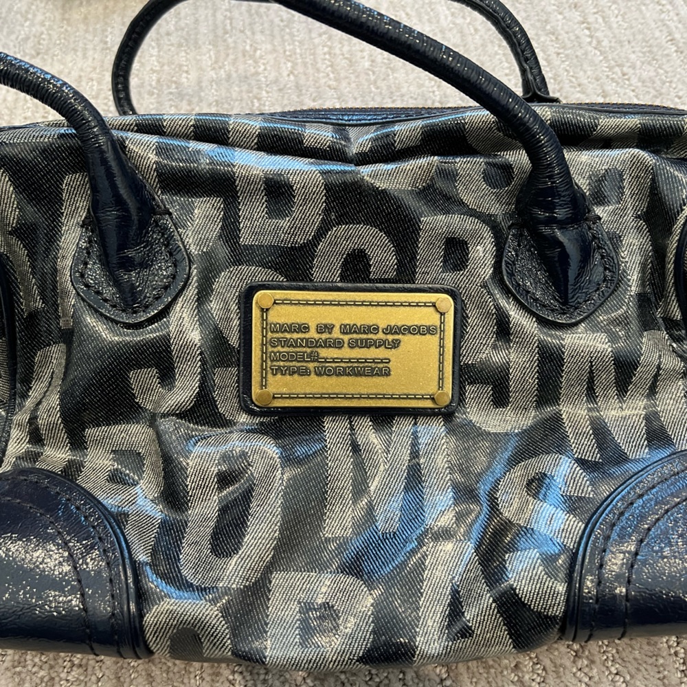 Vintage Marc Jacobs Denim Inspired Bowling Bag